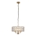 Endon 106243 - Kædeophængt lysekrone CLIFTON 3xE14/6W/230V Ø 38,5 cm messing/klar glas