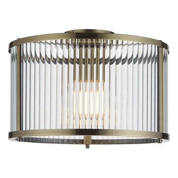 Endon 106265 - Loftlampe RIDGETON 1xE27/10W/230V messing