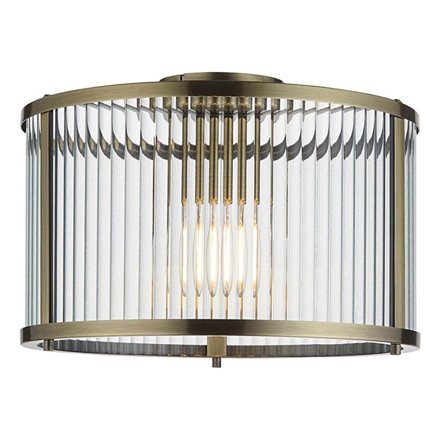 Endon 106265 - Loftlampe RIDGETON 1xE27/10W/230V messing