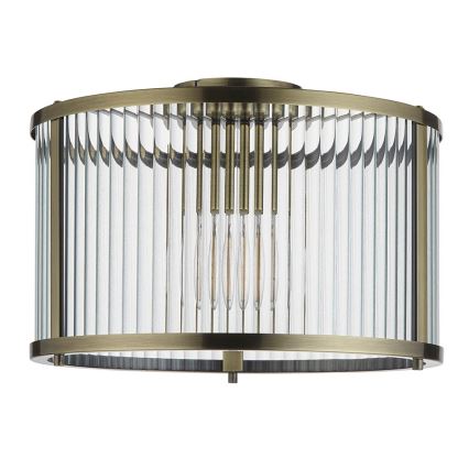 Endon 106265 - Loftlampe RIDGETON 1xE27/10W/230V messing