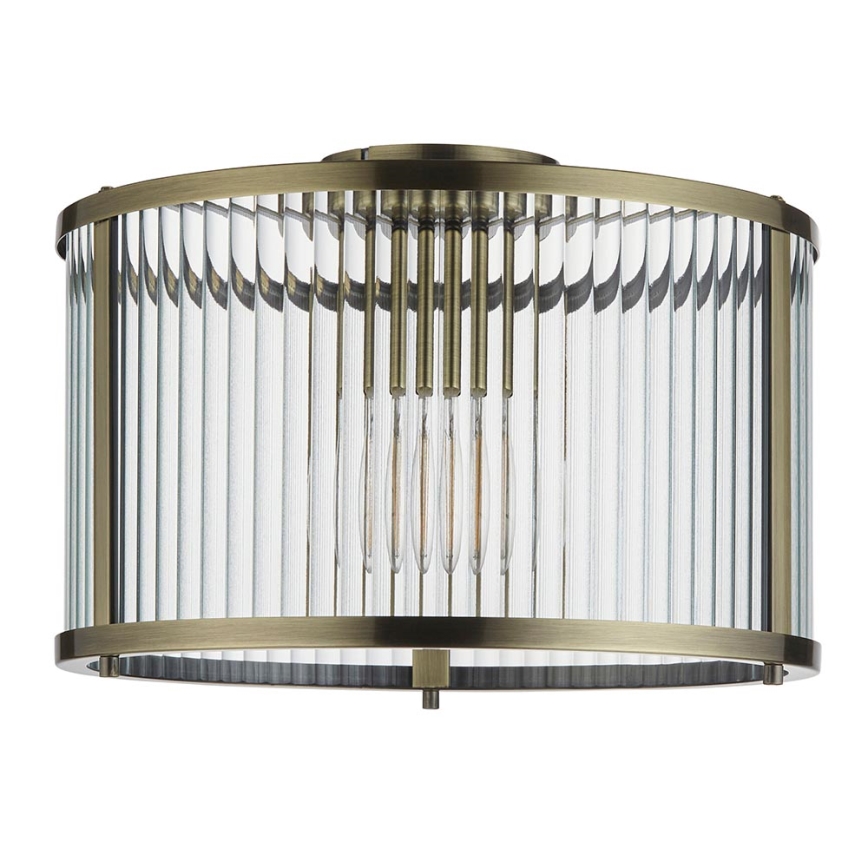 Endon 106265 - Loftlampe RIDGETON 1xE27/10W/230V messing