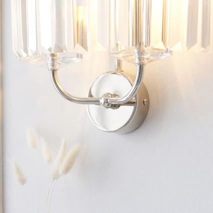 Endon 106448 - Væglampe CHESTERFIELD 2xE14/6W/230V poleret krom