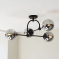 Endon 106662 - Loftlampe ONTARIO 4xE14/7W/230V sort/røget