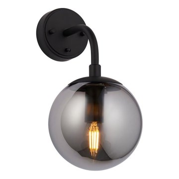 Endon 106664 - Væglampe ONTARIO 1xE14/7W/230V sort/røget