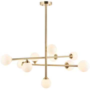 Endon 106754 - Lysekrone på stang OTIS 10xG9/5W/230V guld