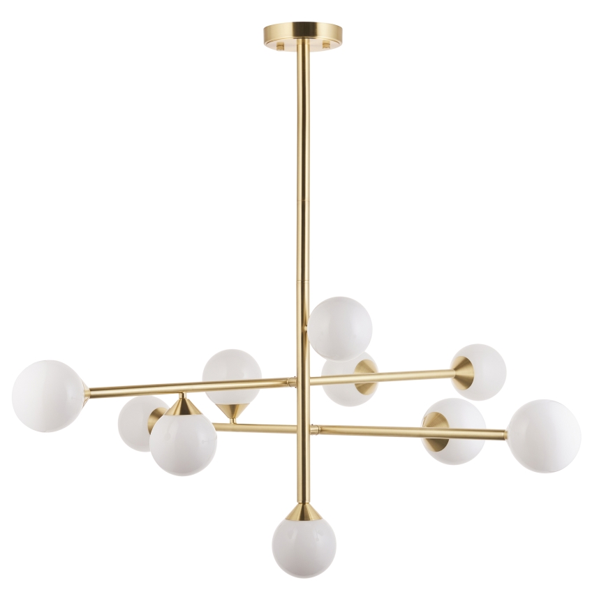 Endon 106754 - Lysekrone på stang OTIS 10xG9/5W/230V guld