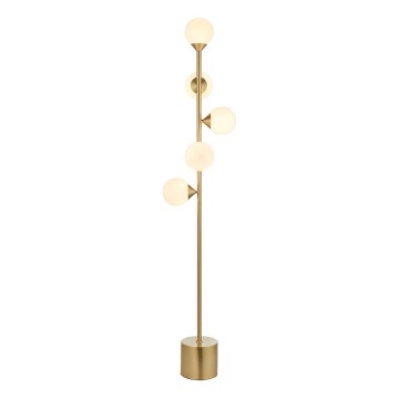 Endon 106756 - Gulvlampe OTIS 5xG9/3W/230V guldfarvet