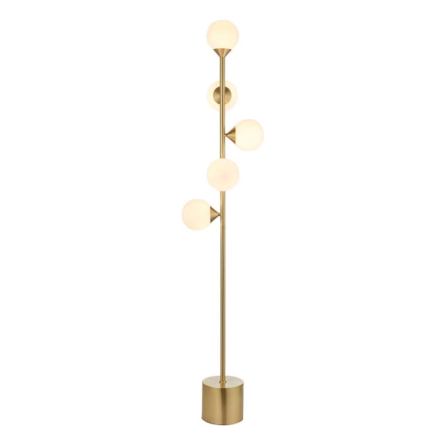 Endon 106756 - Gulvlampe OTIS 5xG9/3W/230V guldfarvet