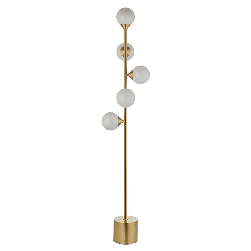 Endon 106756 - Gulvlampe OTIS 5xG9/3W/230V guldfarvet