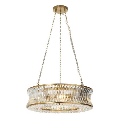Endon 106811 - Kædeophængt lysekrone 6xE14/6W/230V guld