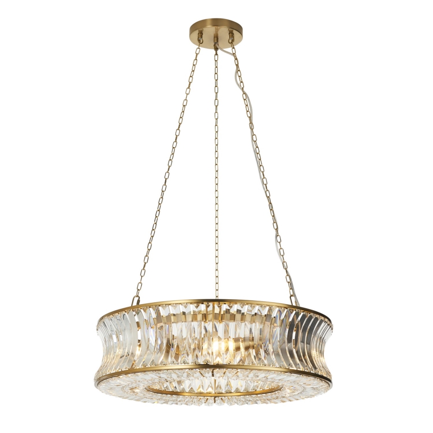 Endon 106811 - Kædeophængt lysekrone 6xE14/6W/230V guld