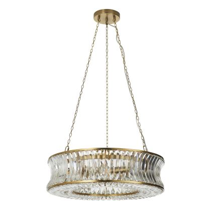 Endon 106811 - Kædeophængt lysekrone 6xE14/6W/230V guld