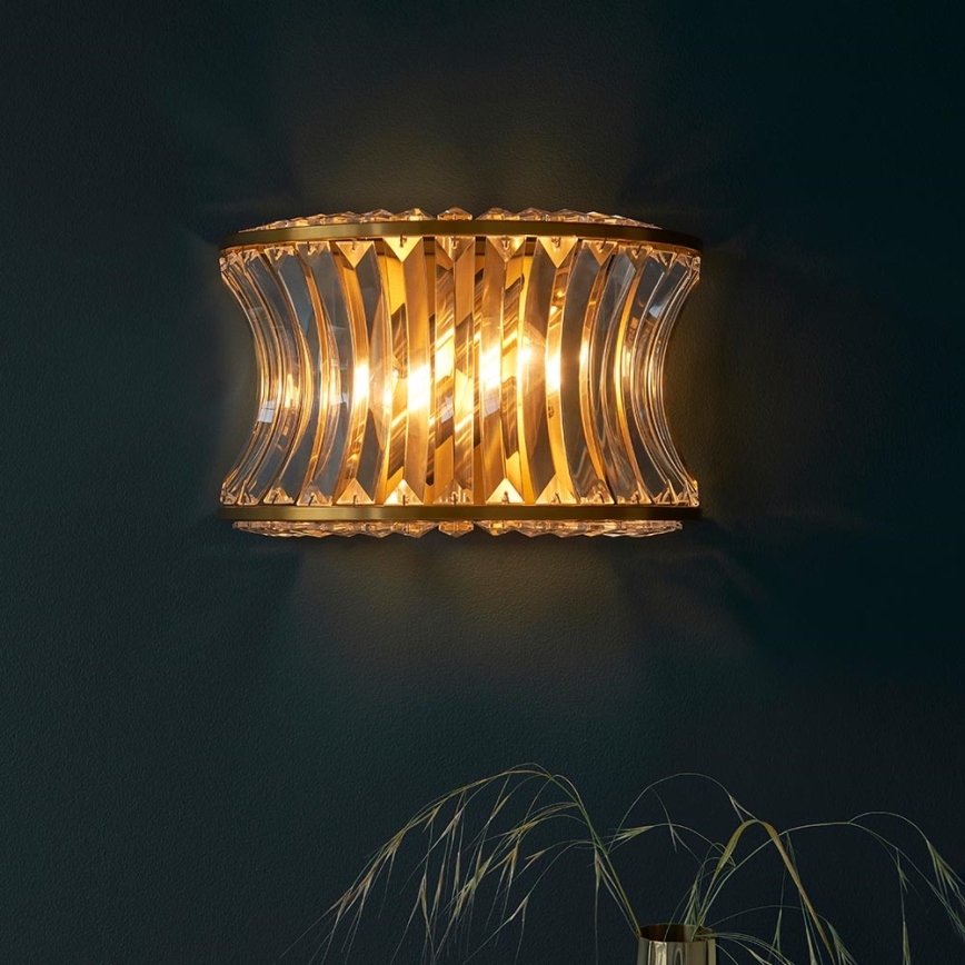 Endon 106812 - Væglampe 2xE14/7W/230V guld