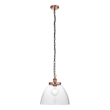 Endon 106895 - Kædeophængt lysekrone HANSEN 1xE27/10W/230V kobberfarvet