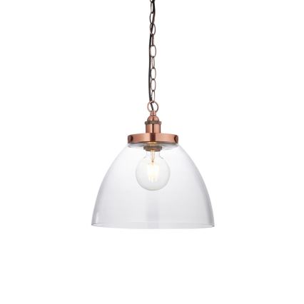 Endon 106895 - Kædeophængt lysekrone HANSEN 1xE27/10W/230V kobberfarvet