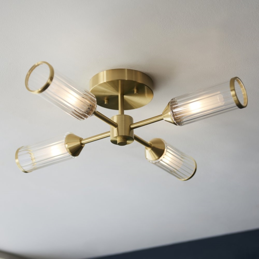 Endon 106946 - Loftlampe TOUR 4xG9/3W/230V messing