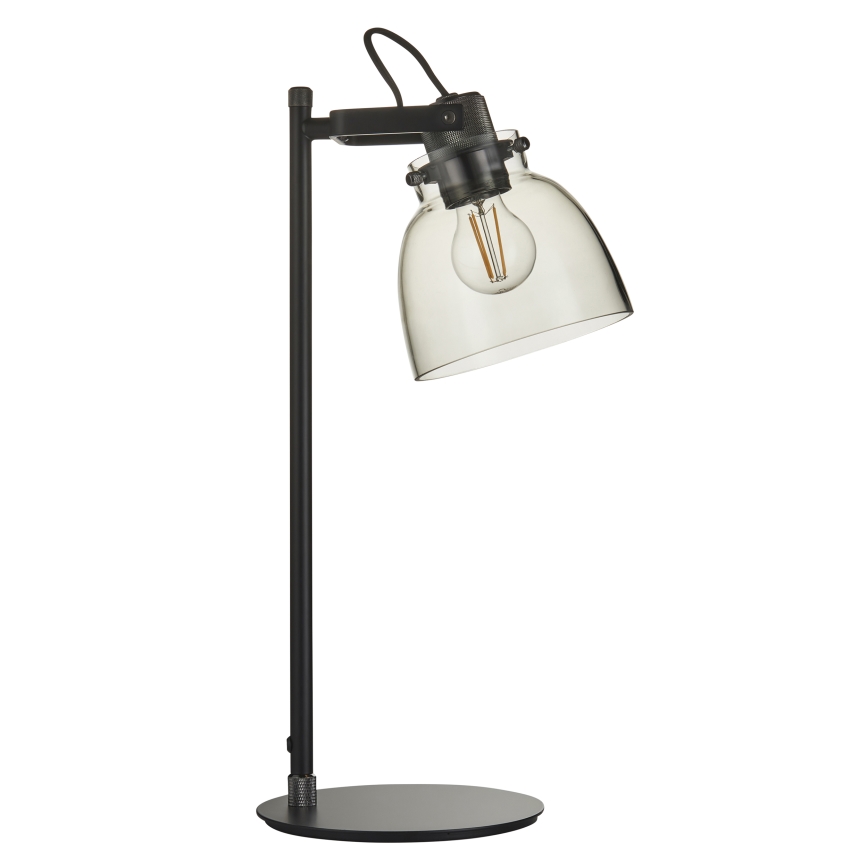Endon 107012 - Bordlampe URBAN 1xE27/10W/230V sort/røget sort