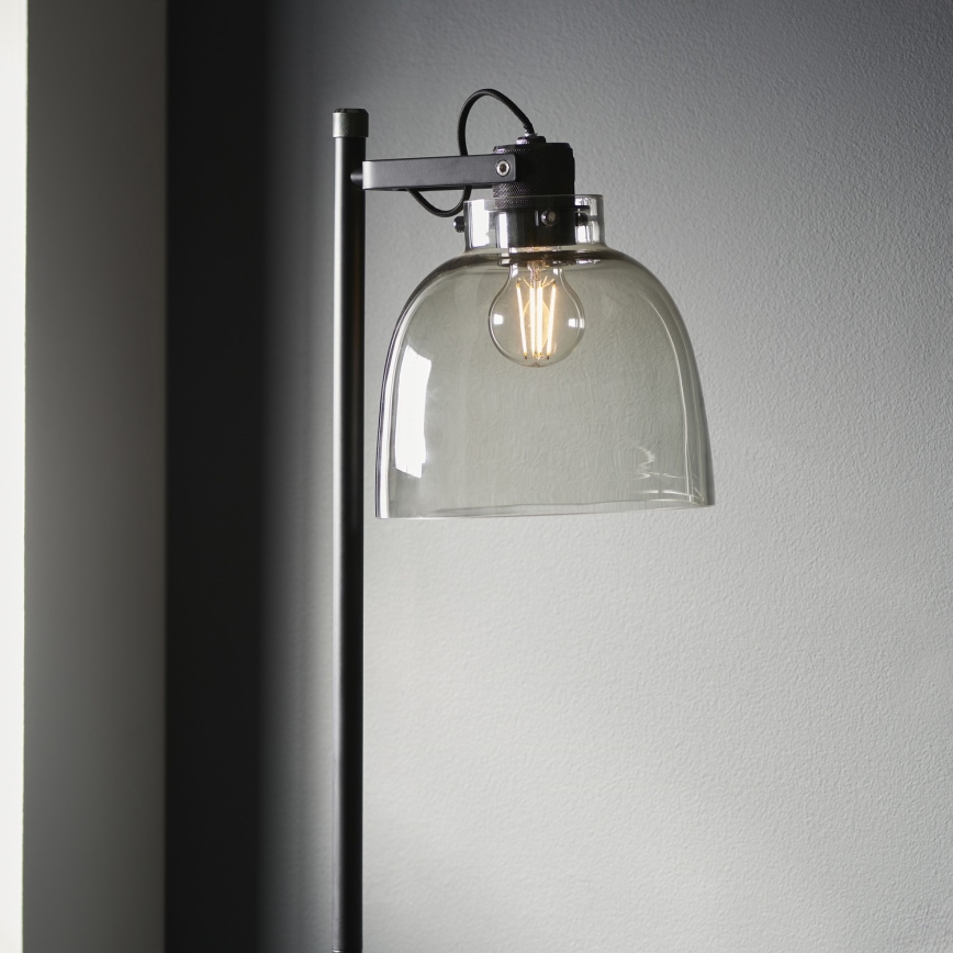 Endon 107013 - Gulvlampe URBAN 1xE27/10W/230V sort/røget