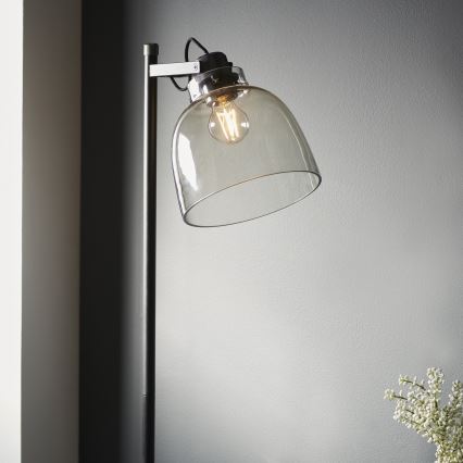 Endon 107013 - Gulvlampe URBAN 1xE27/10W/230V sort/røget