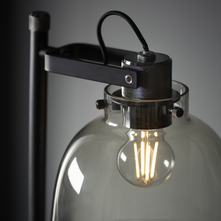 Endon 107013 - Gulvlampe URBAN 1xE27/10W/230V sort/røget