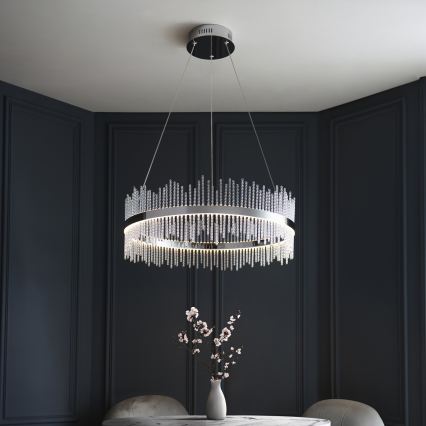 Endon 107108 - LED-pendel med wireophæng LED/56W/230V 3000K blank krom