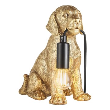 Endon 107364 - Bordlampe PUPPY 1xE14/7W/230V guldfarvet