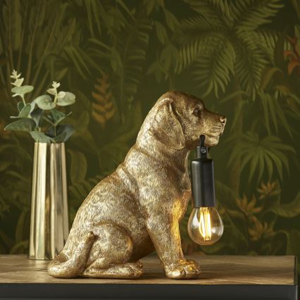 Endon 107364 - Bordlampe PUPPY 1xE14/7W/230V guldfarvet