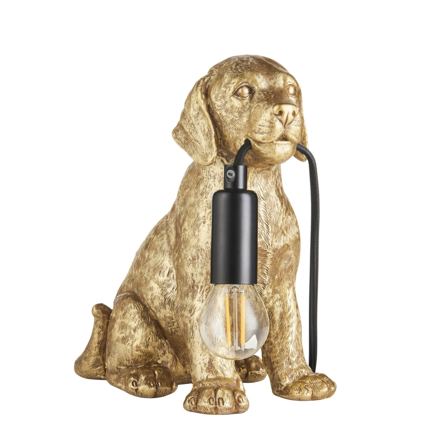 Endon 107364 - Bordlampe PUPPY 1xE14/7W/230V guldfarvet