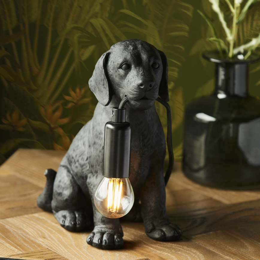 Endon 107365 - Bordlampe PUPPY 1xE14/7W/230V sort