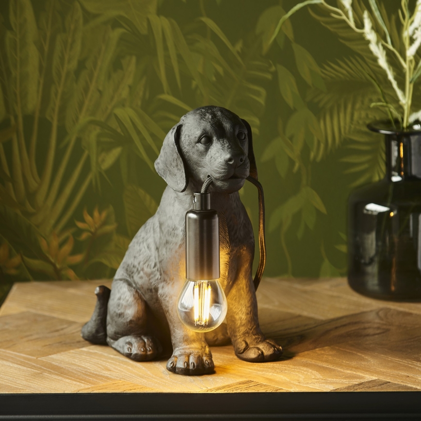 Endon 107365 - Bordlampe PUPPY 1xE14/7W/230V sort