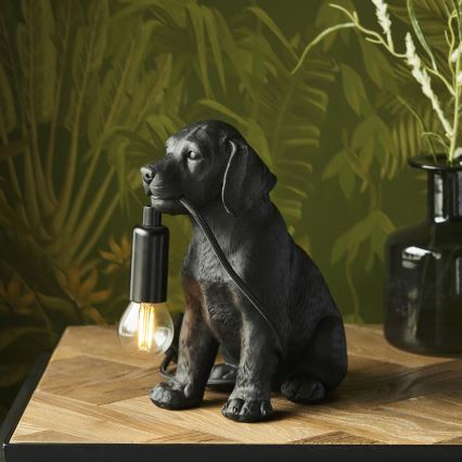 Endon 107365 - Bordlampe PUPPY 1xE14/7W/230V sort