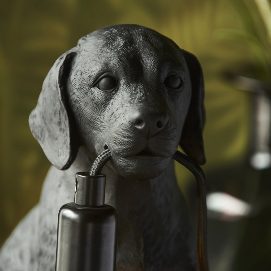 Endon 107365 - Bordlampe PUPPY 1xE14/7W/230V sort