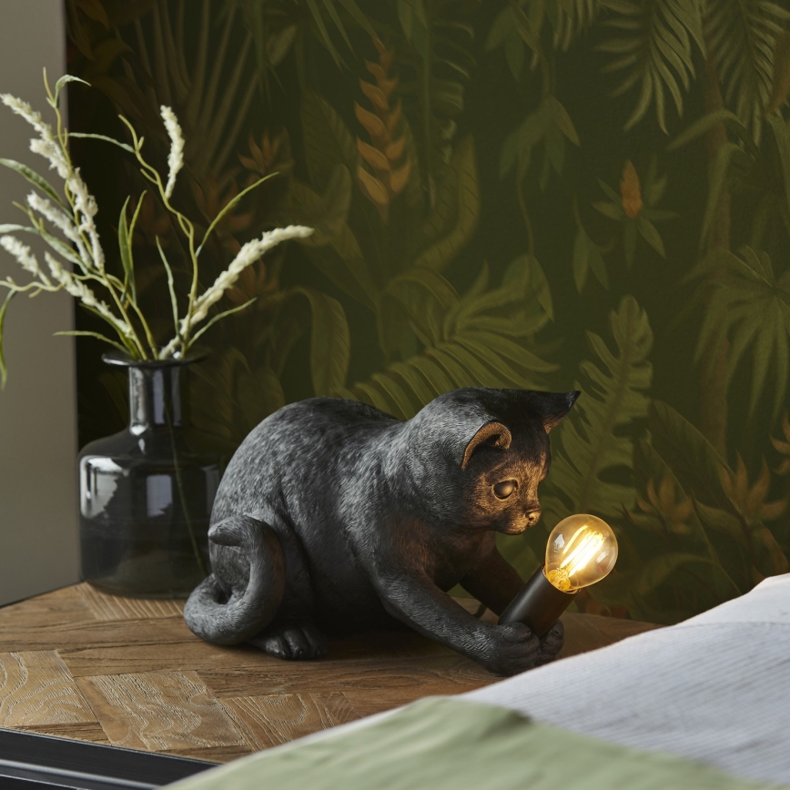 Endon 107390 - Bordlampe KITTEN 1xE14/7W/230V sort