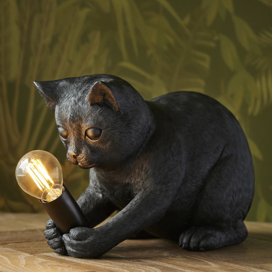 Endon 107390 - Bordlampe KITTEN 1xE14/7W/230V sort