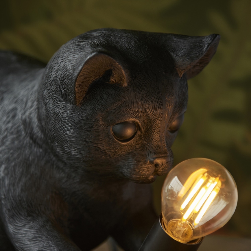 Endon 107390 - Bordlampe KITTEN 1xE14/7W/230V sort