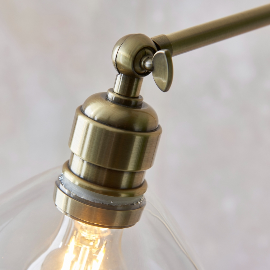 Endon 107609 - Gulvlampe 1xE27/10W/230V messing