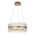 Endon 107671 - LED pendel dæmpbar ADRIEL LED/41W/230V 3000K diameter 51 cm guldfarvet/transparent