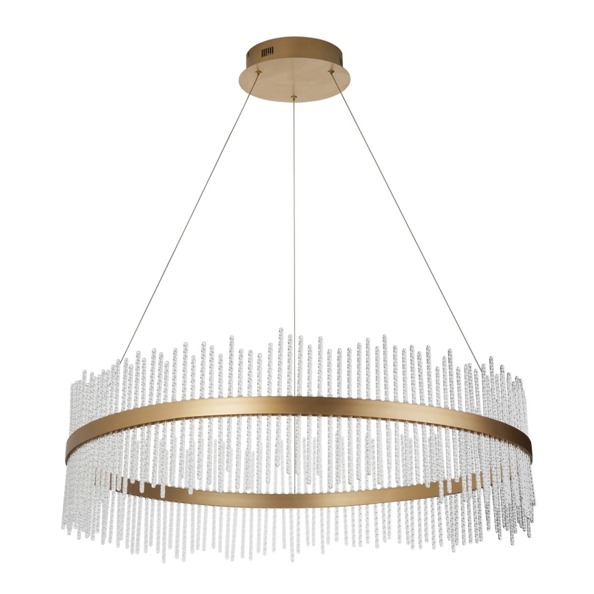 Endon 107672 - ADRIEL LED dæmpbar pendel på wire LED/83W/230V 3000K Ø 89 cm guld/klar