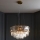 Endon 107785 - Lysekrone med wireophæng 9xE14/6W/230V, guld
