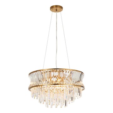 Endon 107785 - Pendel med wireophæng 9xE14/6W/230V, messing