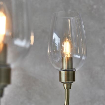 Endon 107791 - Kædeophængt lysekrone 6xE14/6W/230V i messing