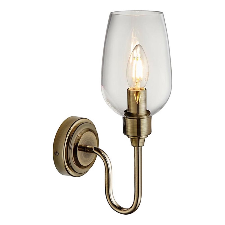 Endon 107792 - Væglampe STOURTON 1xE14/6W/230V messing