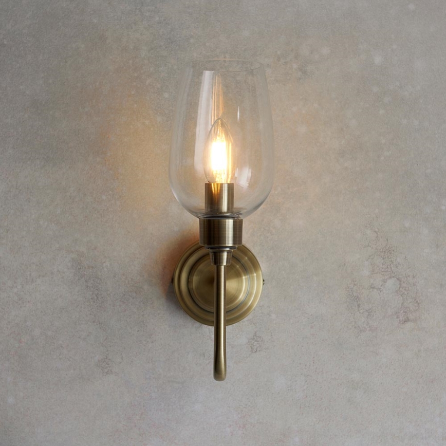 Endon 107792 - Væglampe STOURTON 1xE14/6W/230V messing