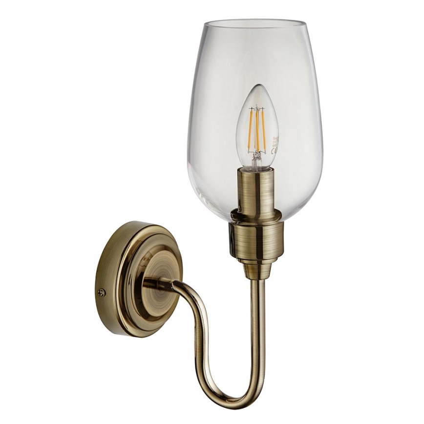 Endon 107792 - Væglampe STOURTON 1xE14/6W/230V messing