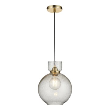 Endon 107948 - Pendel med wireophæng 1xE27/10W/230V guld/røget grå