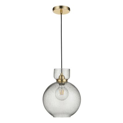Endon 107948 - Pendel med wireophæng 1xE27/10W/230V guld/røget grå