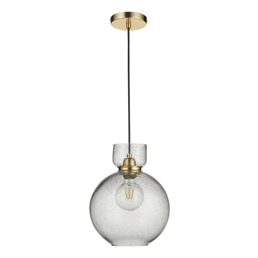 Endon 107948 - Pendel med wireophæng 1xE27/10W/230V guld/røget grå