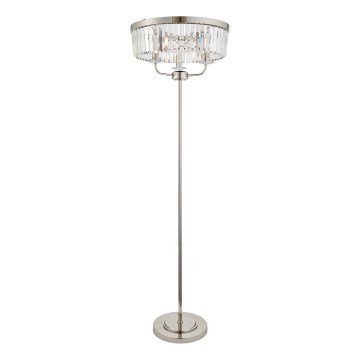 Endon 108103 - Gulvlampe CHESTERFIELD 3xE14/6W/230V skinnende krom