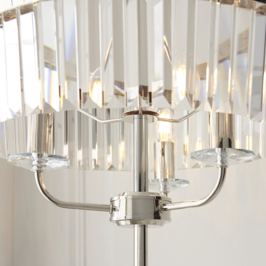 Endon 108103 - Gulvlampe CHESTERFIELD 3xE14/6W/230V skinnende krom