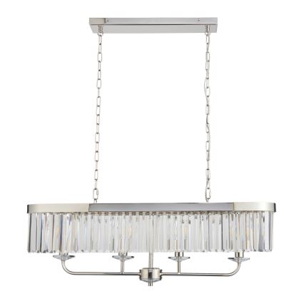 Endon 109058 - Lysekrone på kæde 4xE14/6W/230V blank krom